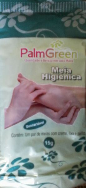 Bota descartável com creme